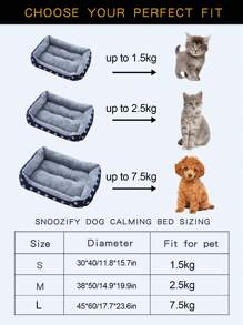 1pc Star Pattern Soft Warm Pet Bed, Suitable For Small Medium Large Dogs And Cats To Sleep All Seasons - Navy Blue - View 4