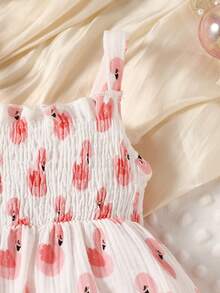 Baby Allover Print Cami Dress - White - View 4