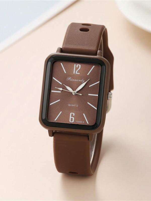 ساعة كوارتز بقرص مؤشر مربع