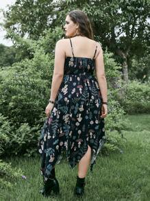 Inna Moreva Fairycore Váy yếm in hình nấm Plus cho mùa hè - màu đen - Xem 3