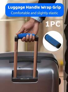 Luggage Handle Wrap For Suitcase, Comfortable Soft Handle Cover - Blue - View 1