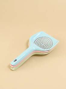 1入塑料貓砂勺配圓孔,寵物清潔工具,隨機顏色 - 彩色 - 查看 3