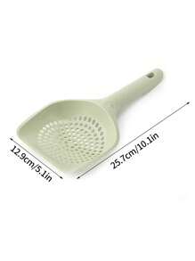 1入塑料貓砂勺配圓孔,寵物清潔工具,隨機顏色 - 彩色 - 查看 7