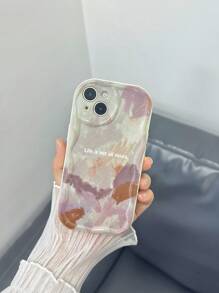 夏季字母圖形手機殼,適用於 Iphone 15/15 Pro/15 Plus/15 Pro Max - 彩色 - 查看 1