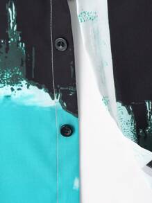 SHEIN Boys Colour Block Shirt Without Tee - Multicolor - View 3