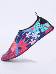 女士花卉圖案水運動戶外織物水襪 - 彩色 - 查看 1