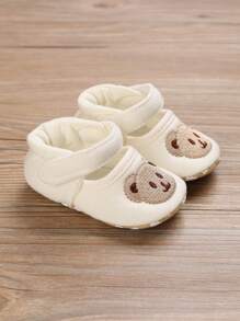 Baby Bear Thêu Hook-and-loop Fastener Căn hộ - Màu be - Xem 1