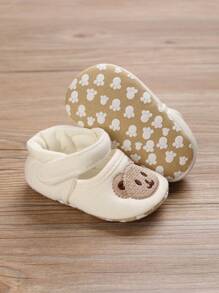 Baby Bear Thêu Hook-and-loop Fastener Căn hộ - Màu be - Xem 2