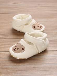 Baby Bear Thêu Hook-and-loop Fastener Căn hộ - Màu be - Xem 5