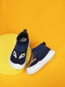 男嬰卡通動物圖案透氣一腳蹬運動鞋 - 彩色 - 查看 3