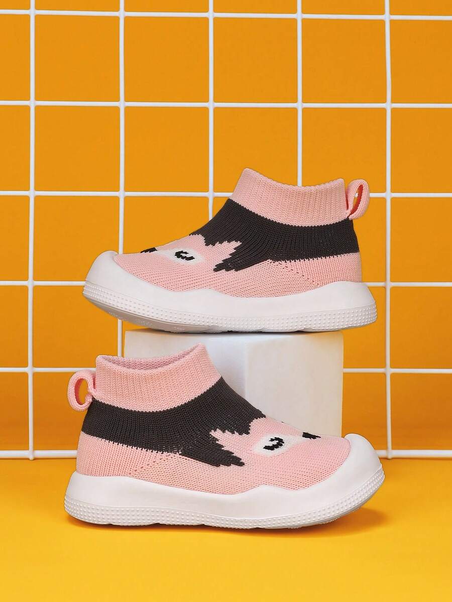 Giày Sneaker Slip On Thoáng Khí Họa Tiết Hình Động Vật Cho Bé Gái - Nhiều màu - Xem 1