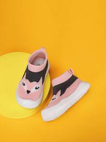 Giày Sneaker Slip On Thoáng Khí Họa Tiết Hình Động Vật Cho Bé Gái - Nhiều màu - Xem 8