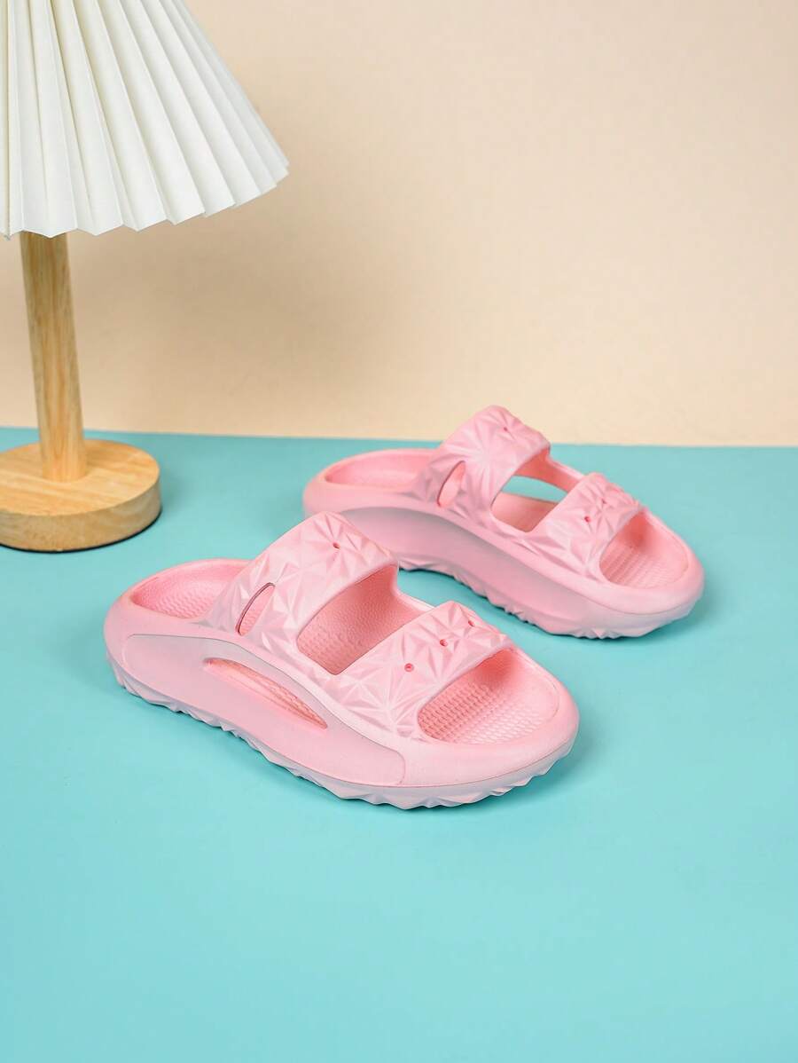 Chicas Zapatillas con abertura EVA moda para verano - Rosa - Ver 1