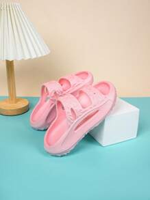 Chicas Zapatillas con abertura EVA moda para verano - Rosa - Ver 2