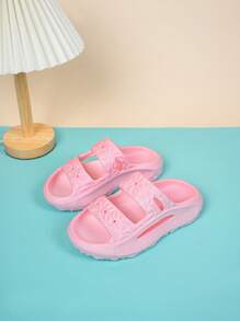 Chicas Zapatillas con abertura EVA moda para verano - Rosa - Ver 4