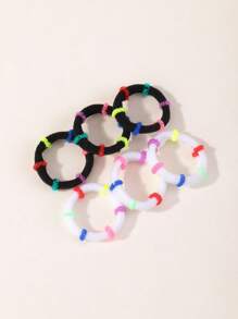 bilicaca 60 Pcs/Set Candy Color Bowknot Hair Ties, Simple Children Hair Ropes Nylon Hair Bands For Girls Party Holiday