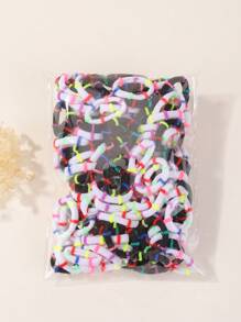 bilicaca 60 Pcs/Set Candy Color Bowknot Hair Ties, Simple Children Hair Ropes Nylon Hair Bands For Girls Party Holiday