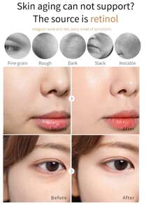 魔術視黃醇奶油,修復平滑保濕溫和面部奶油抗皺紋視黃醇奶油彩妝奶油適用於皮膚護理 - 白色 - 查看 5