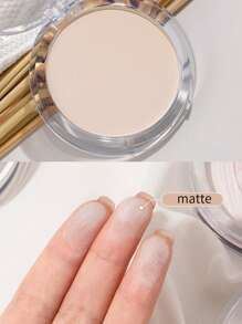 GECOME 控油香蕉粉，防水控油持久定妝粉適合混合/油性皮膚 - 杏色 - 查看 2