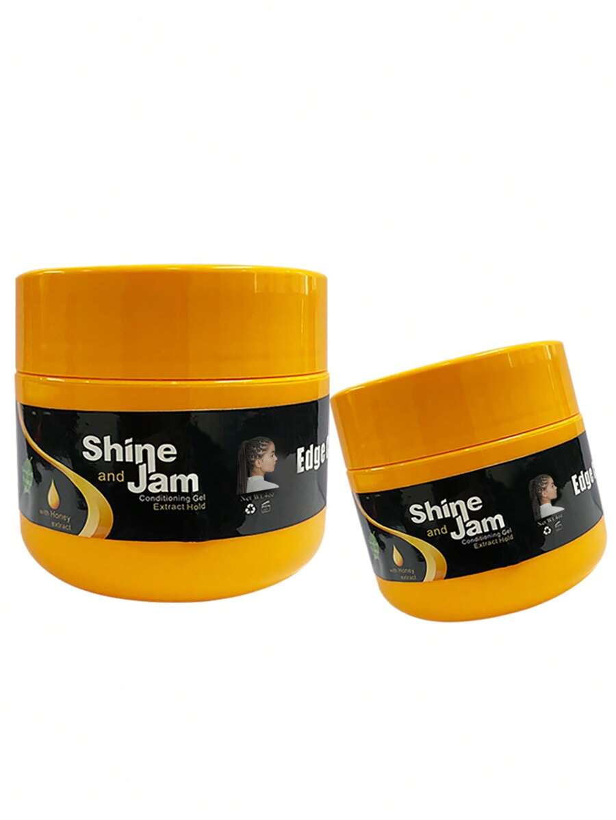 Gel para peinar el cabello acondicionamiento gel fuerte ribete control para trenzas - Amarillo - Ver 1