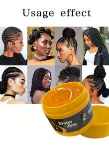 Gel para peinar el cabello acondicionamiento gel fuerte ribete control para trenzas - Amarillo - Ver 2