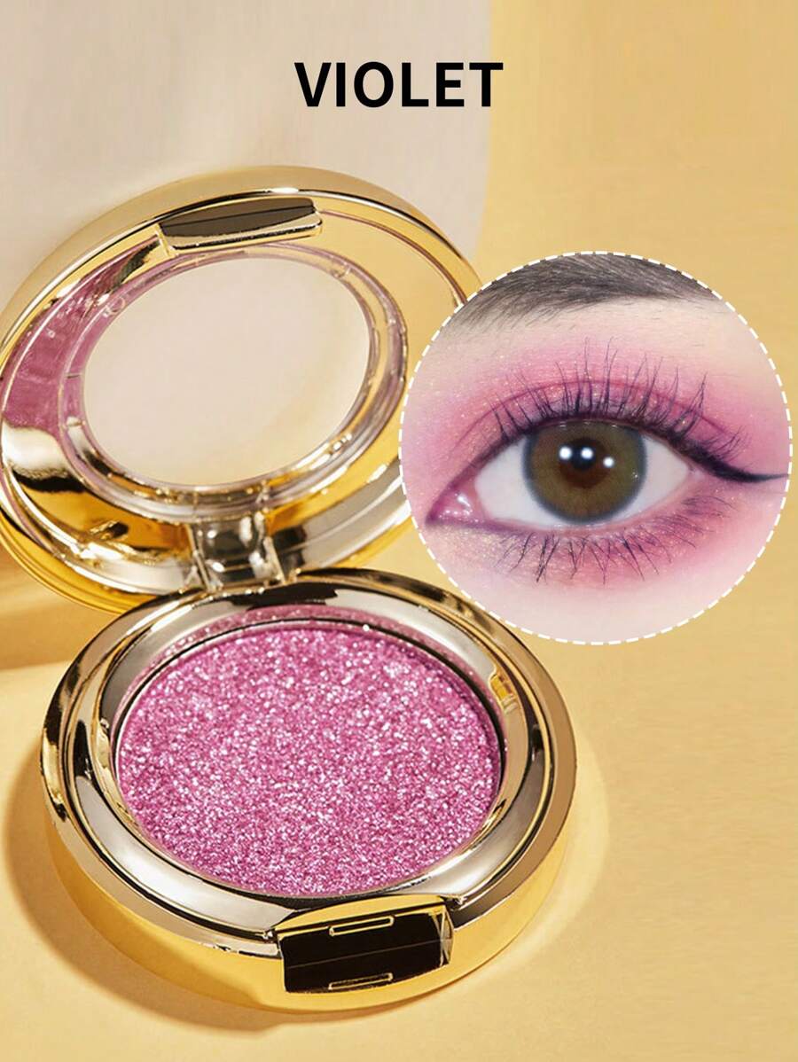 FOMIX 單色細閃光眼影，長效微光珠光微光眼影 - 紫色 - 查看 1