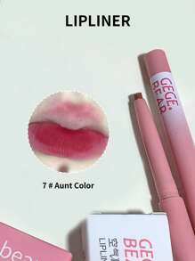 Gege Bear 啞光防水唇線筆,自然輪廓雕刻唇線筆持久唇線筆筆和唇彩 - 酒紅色 - 查看 1