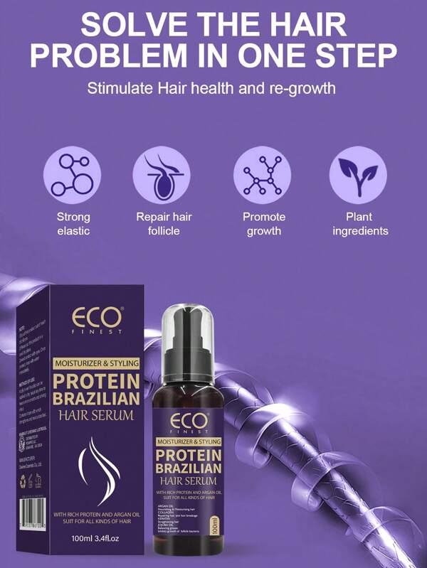 Hair Repair Serum, Argan Oil Hair Serum, Vitamin E Hair Serum And Aloe