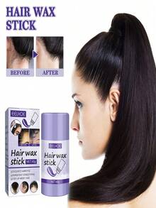 Barra de cera para el cabello, 40G, producto para peinar el cabello con control de bordes, pomada para el cabello en barra, barra de cera para peinar de larga duración - Blanco - Ver 2