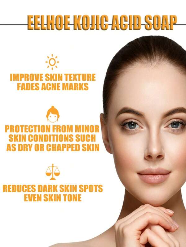 Kojic Acid Dark Spot Remover Soap, Vitamin C Retinol Collagen Soap Skin