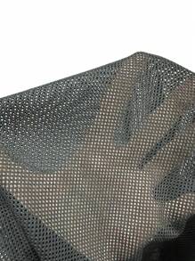 Gameset SHEIN Sport Graphic Print Hooded Mesh Sports Sweatshirt Without Bra undershirt - Black - View 6