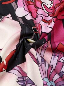 Manfinity EMRG 男士人像圖案和服罩衫不帶T恤 - 彩色 - 查看 4