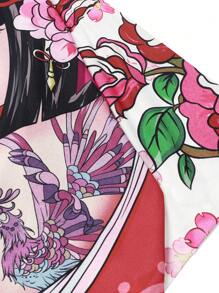 Manfinity EMRG 男士人像圖案和服罩衫不帶T恤 - 彩色 - 查看 6