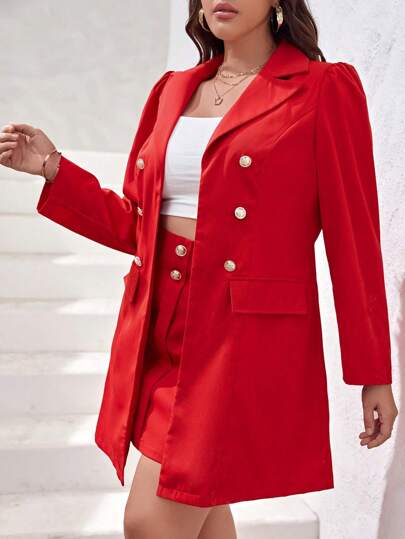 SHEIN Unity Jupe & Blazer À Bouton