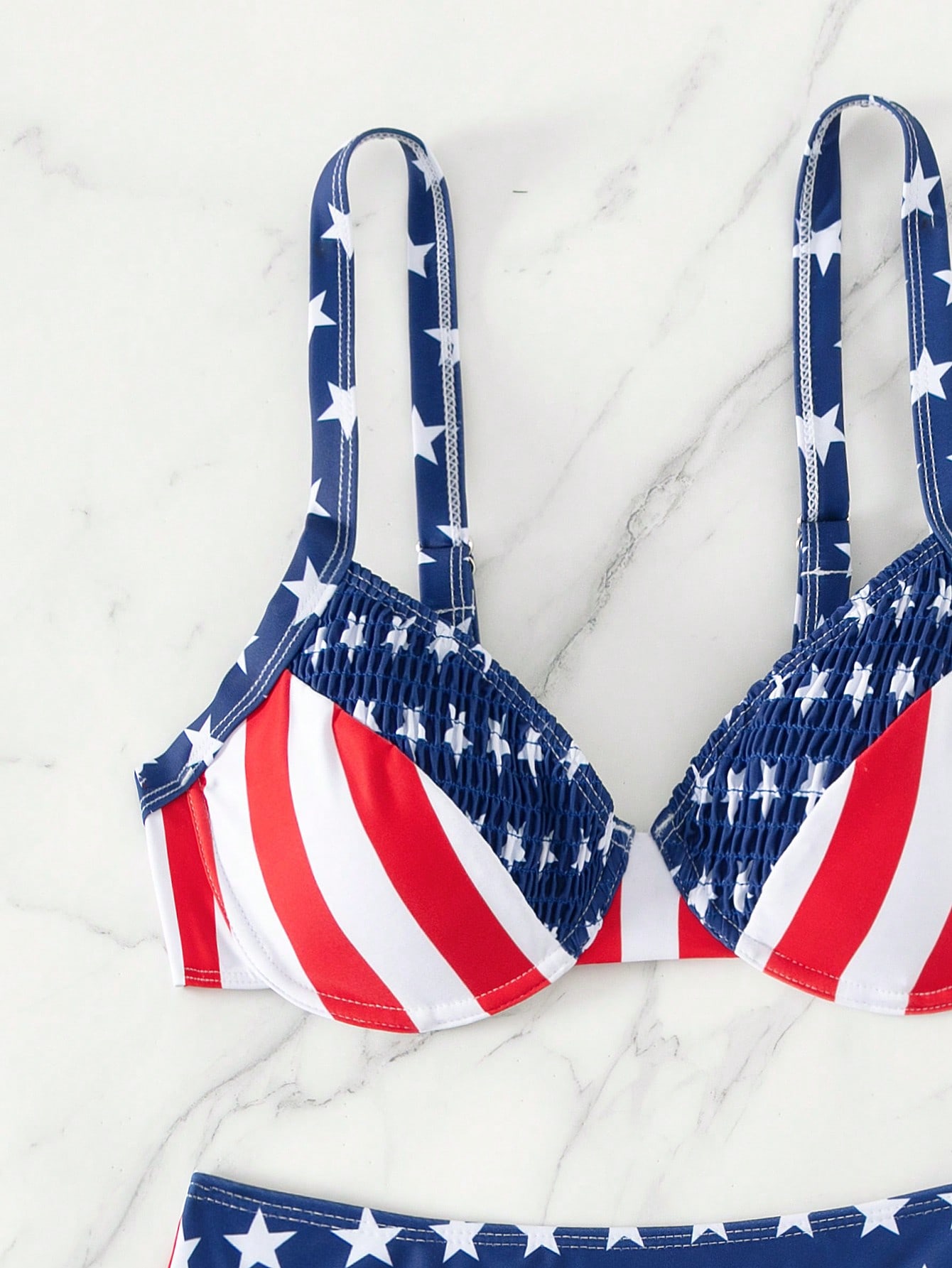 Americana Print Push Up Bikini Swimsuit SHEIN USA