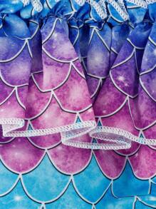 Bộ đồ Em bé Xù Họa tiết vảy cá - Màu xanh lam - Xem 5