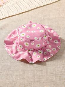 小女童卡通圖案T恤和短褲和帽 - 彩色 - 查看 8