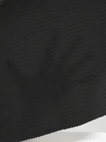 SHEIN ICON 純色十字交叉領綁帶 Y2k 上衣 - 黑色 - 查看 4