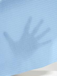 SHEIN ICON Top halter unicolor con tira cruzada - Celeste - Ver 5