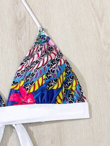 Bộ Bikini Nữ Thắt nút Nhiệt đới Boho - Nhiều màu - Xem 4