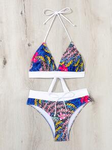 Bộ Bikini Nữ Thắt nút Nhiệt đới Boho - Nhiều màu - Xem 5