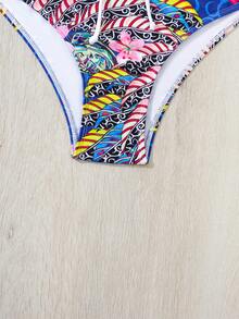 Bộ Bikini Nữ Thắt nút Nhiệt đới Boho - Nhiều màu - Xem 6