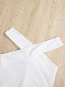 SHEIN 女孩露肩上衣和印花半身裙 - 彩色 - 查看 6