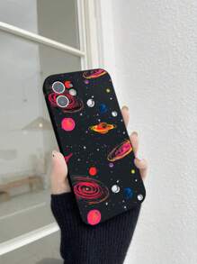 卡通星球印花手機外殼 - 彩色 - 查看 2