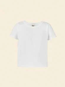 Cozy Pixies 嬰兒素色T恤和格子圖案荷葉邊前紐扣洋裝不附帶眼鏡和鞋 - 彩色 - 查看 5