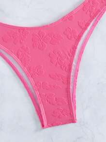 Bộ Bikini Nữ Buộc lại Hoa - Hồng - Xem 4