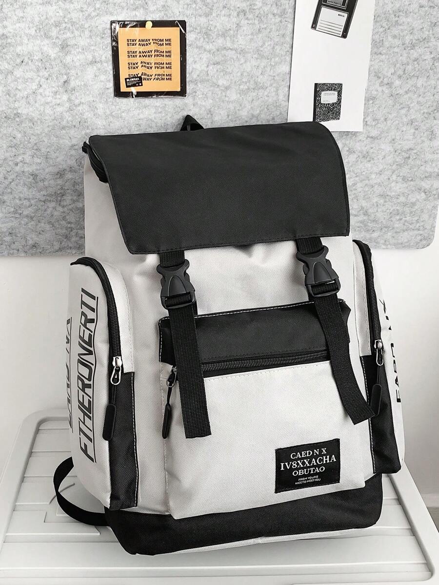 17.7 英寸大容量轻便背包，适合学生日常休闲旅行背包，适合学校、工作和旅行 学校背包 通勤书包 书包 休闲学院背包 带扣侧包 旅行包 夏季返校 沙滩包 笔记本电脑包 运动生活 夏季包 春假包 背包 旅行必备品 大包 - 灰色 - 查看 1