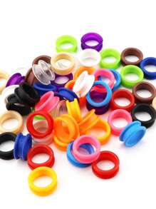 1pc Pet Scissors Finger Ring - Multicolor - View 1