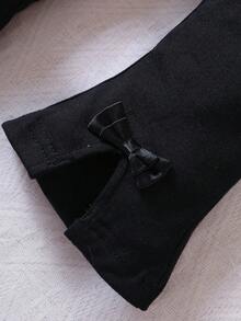 Đồ dưới đáy Bé Nơ Bướm màu trơn - màu đen - Xem 3