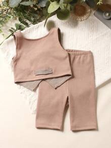 Đạo cụ chụp ảnh cho trẻ sơ sinh Nút Sọc ca rô - Màu Khaki - Xem 2